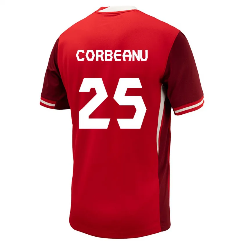 Danxen Dames Canada Theo Corbeanu #25 Rood Thuisshirt Thuistenue 24-26 T-Shirt