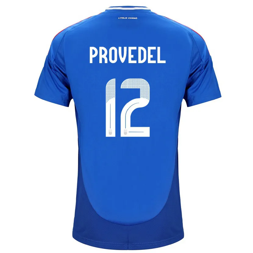 Danxen Dames Italië Ivan Provedel #12 Blauw Thuisshirt Thuistenue 24-26 T-Shirt