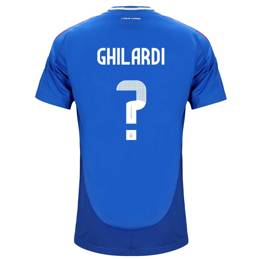 Danxen Dames Italië Daniele Ghilardi #0 Blauw Thuisshirt Thuistenue 24-26 T-Shirt