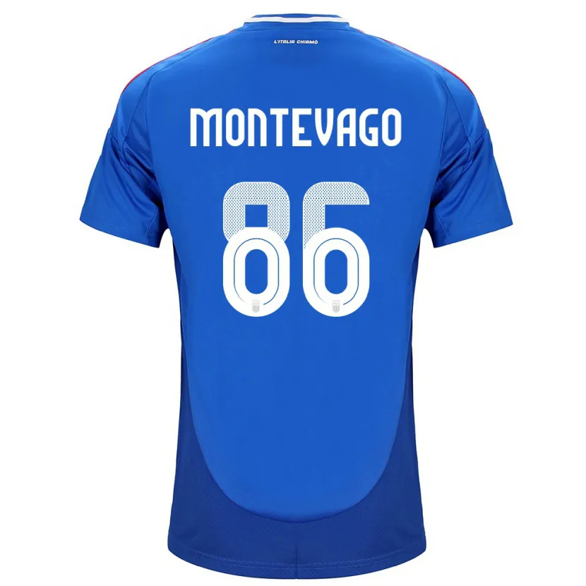 Danxen Dames Italië Daniele Montevago #86 Blauw Thuisshirt Thuistenue 24-26 T-Shirt