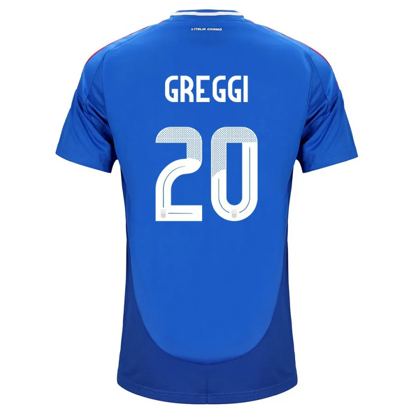 Danxen Dames Italië Giada Greggi #20 Blauw Thuisshirt Thuistenue 24-26 T-Shirt