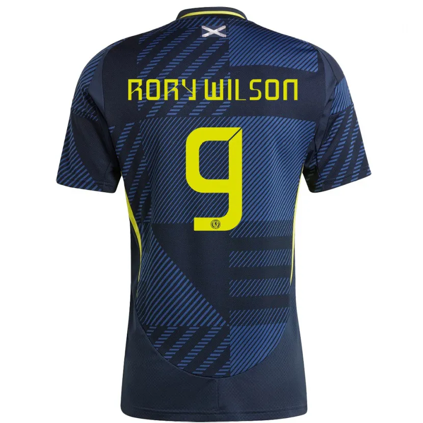 Danxen Dames Schotland Rory Wilson #9 Donkerblauw Thuisshirt Thuistenue 24-26 T-Shirt