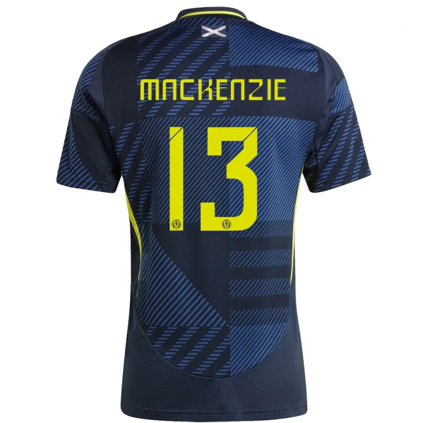 Danxen Dames Schotland Zander Mackenzie #13 Donkerblauw Thuisshirt Thuistenue 24-26 T-Shirt