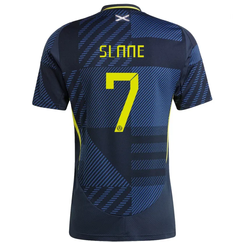 Danxen Dames Schotland Paul Slane #7 Donkerblauw Thuisshirt Thuistenue 24-26 T-Shirt