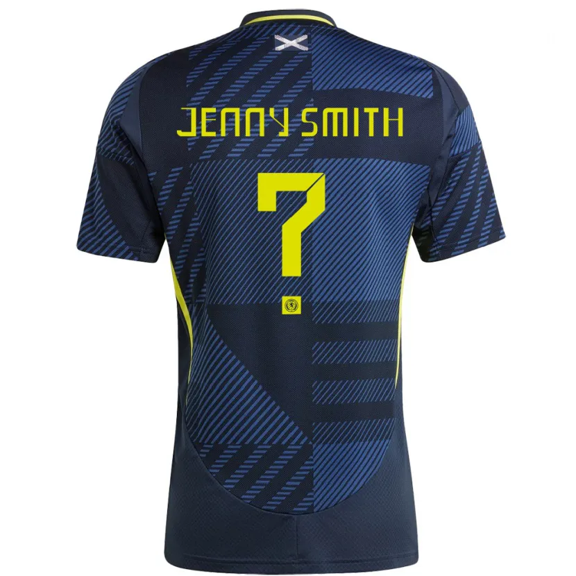Danxen Dames Schotland Jenny Smith #0 Donkerblauw Thuisshirt Thuistenue 24-26 T-Shirt