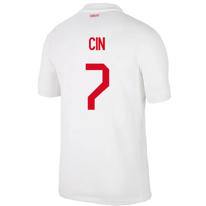 Danxen Dames Turkije Miray Cin #7 Wit Thuisshirt Thuistenue 24-26 T-Shirt