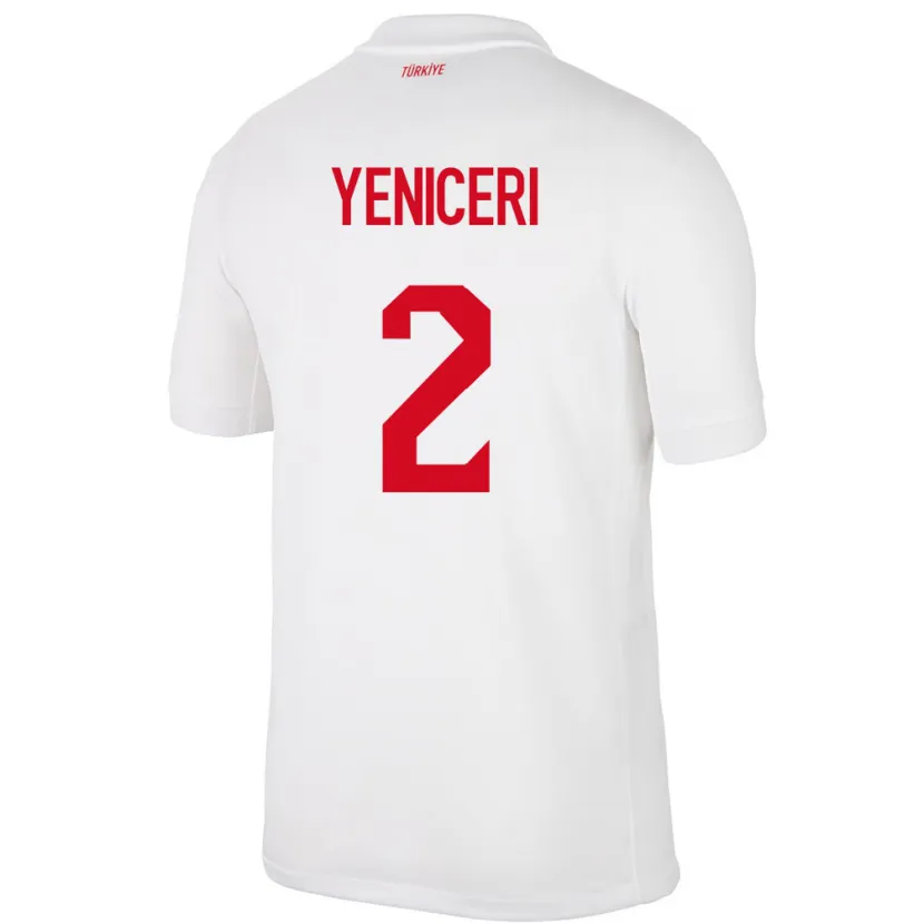 Danxen Dames Turkije Berna Yeniçeri #2 Wit Thuisshirt Thuistenue 24-26 T-Shirt