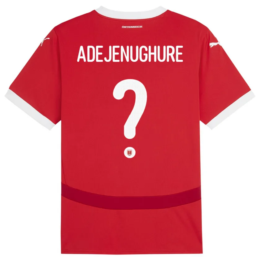 Danxen Dames Oostenrijk Oghenetejiri Adejenughure #0 Rood Thuisshirt Thuistenue 24-26 T-Shirt