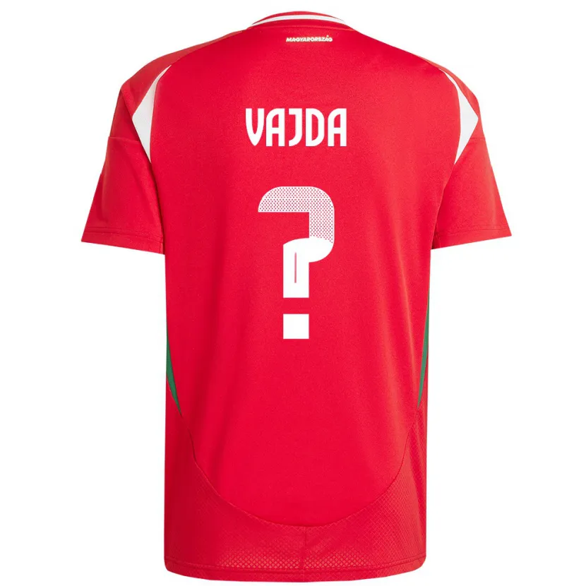 Danxen Dames Hongarije Botond Vajda #0 Rood Thuisshirt Thuistenue 24-26 T-Shirt