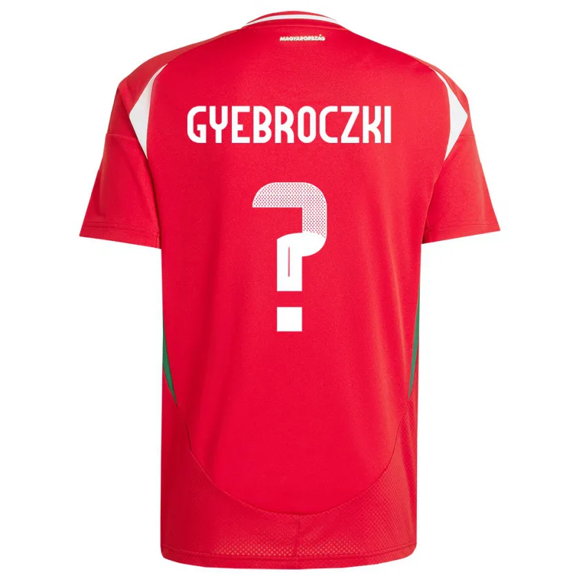 Danxen Dames Hongarije Dávid Gyebróczki #0 Rood Thuisshirt Thuistenue 24-26 T-Shirt