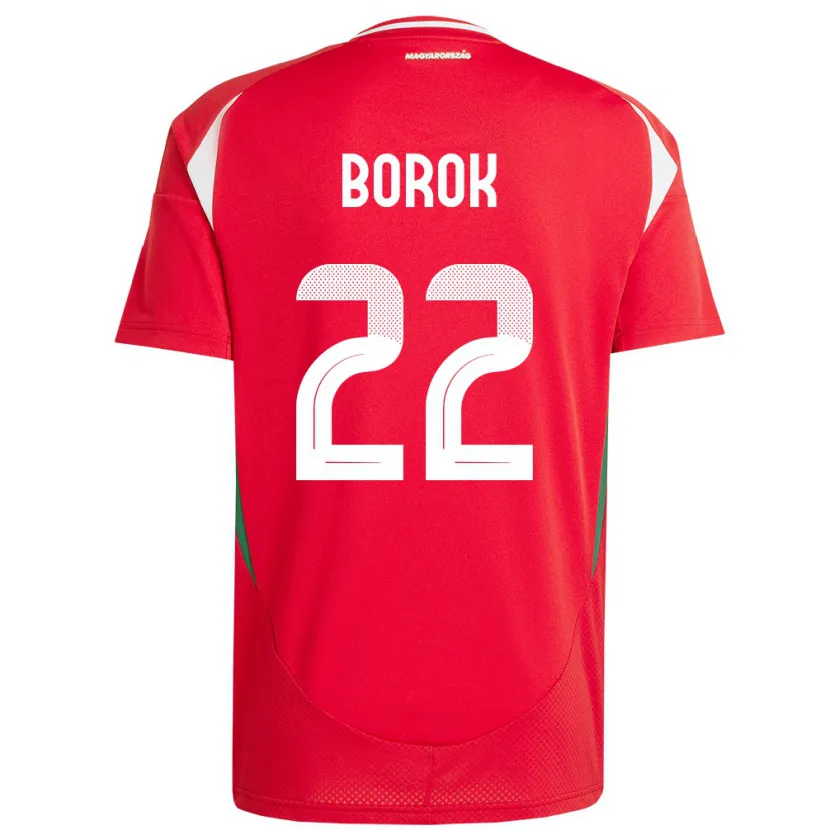 Danxen Dames Hongarije Dorina Borók #22 Rood Thuisshirt Thuistenue 24-26 T-Shirt