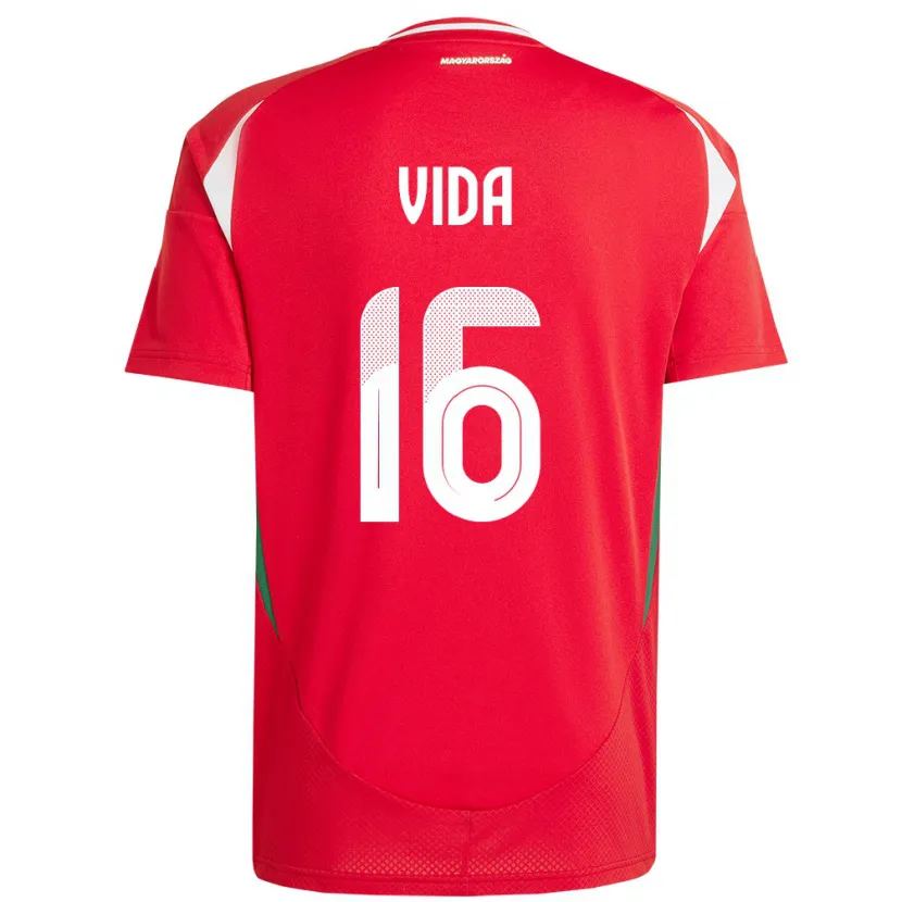 Danxen Dames Hongarije Boglárka Vida #16 Rood Thuisshirt Thuistenue 24-26 T-Shirt