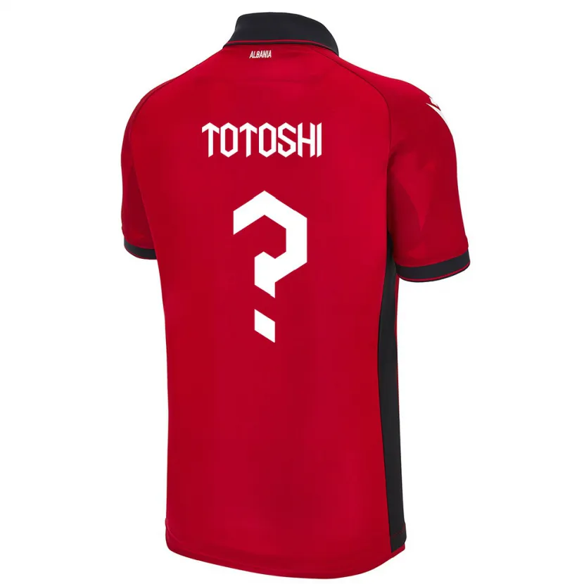 Danxen Dames Albanië Klevi Totoshi #0 Rood Thuisshirt Thuistenue 24-26 T-Shirt