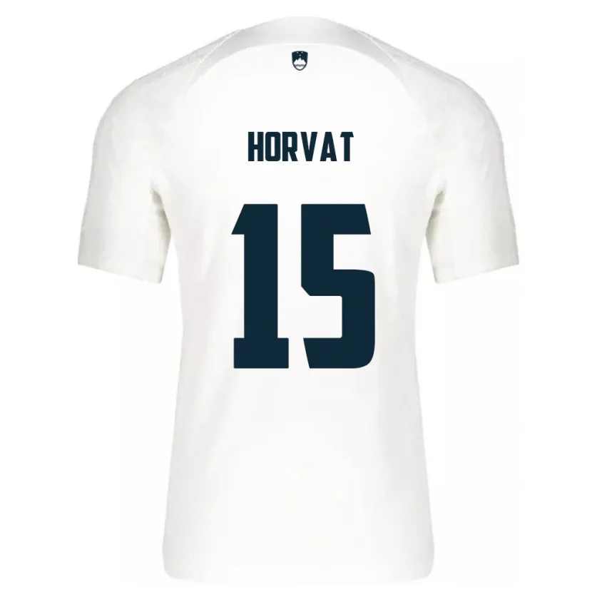 Danxen Dames Slovenië Tomi Horvat #15 Wit Thuisshirt Thuistenue 24-26 T-Shirt