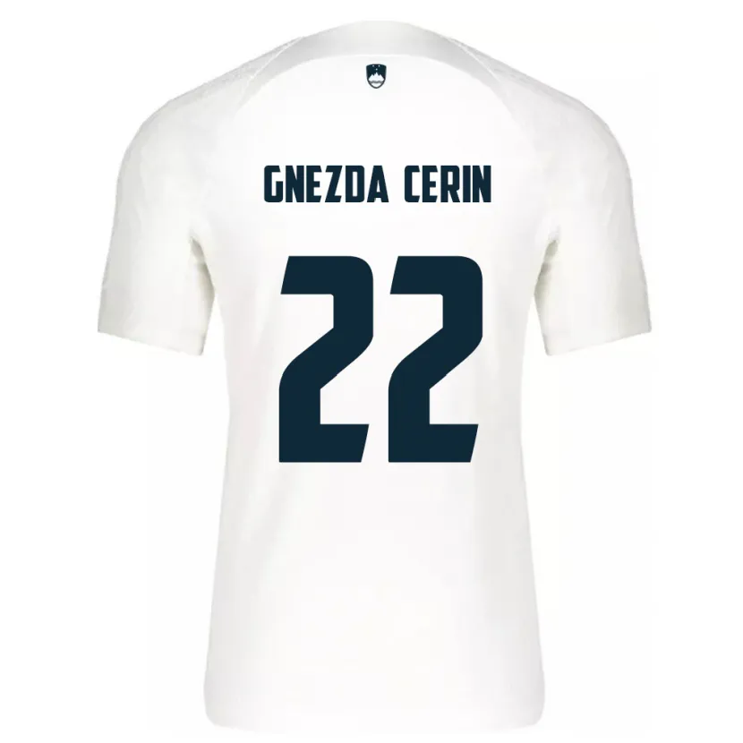 Danxen Dames Slovenië Adam Gnezda Cerin #22 Wit Thuisshirt Thuistenue 24-26 T-Shirt