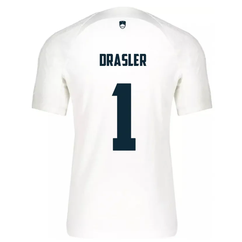 Danxen Dames Slovenië Iztok Drasler #1 Wit Thuisshirt Thuistenue 24-26 T-Shirt