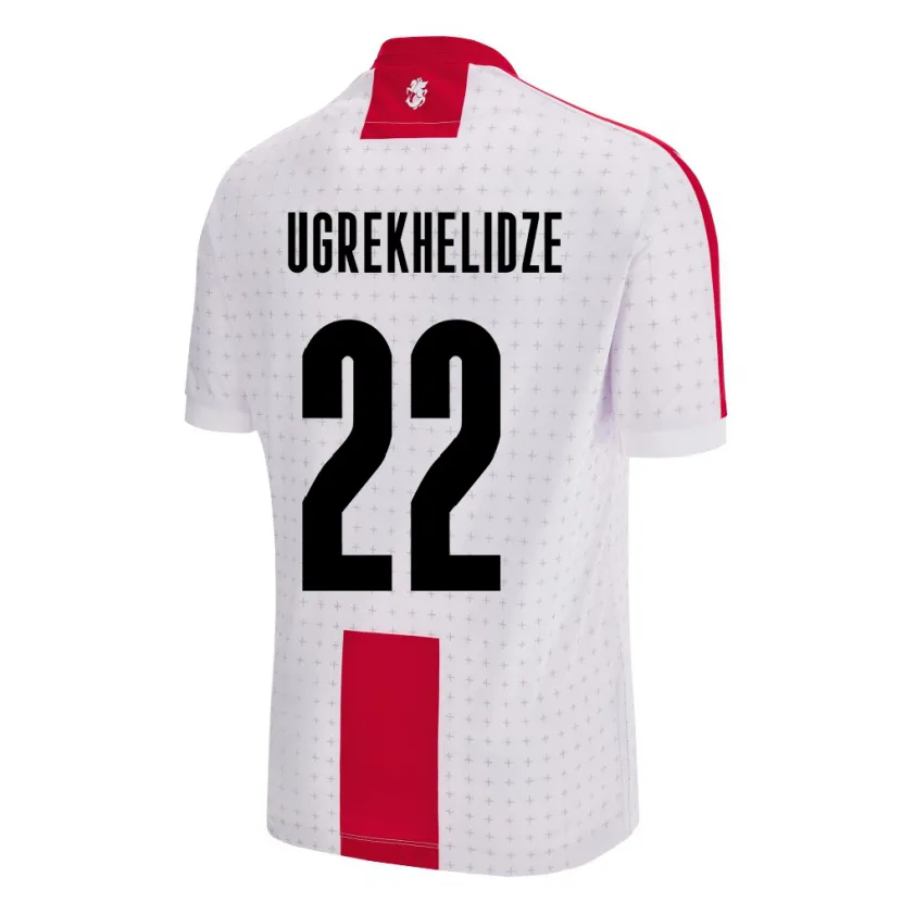 Danxen Dames Georgia Nikoloz Ugrekhelidze #22 Wit Thuisshirt Thuistenue 24-26 T-Shirt