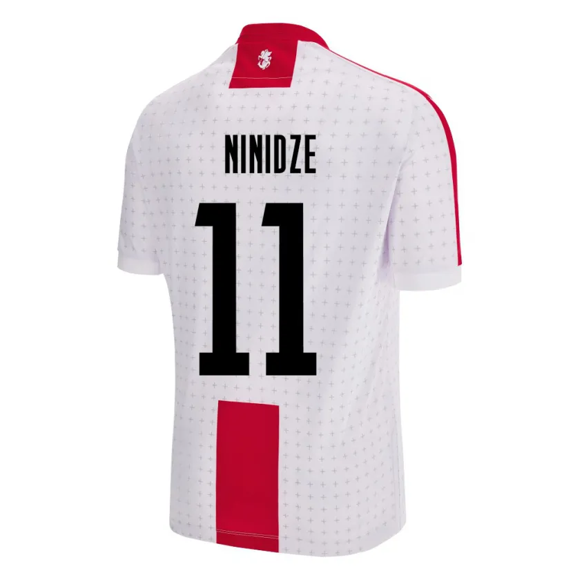 Danxen Dames Georgia Nikoloz Ninidze #11 Wit Thuisshirt Thuistenue 24-26 T-Shirt