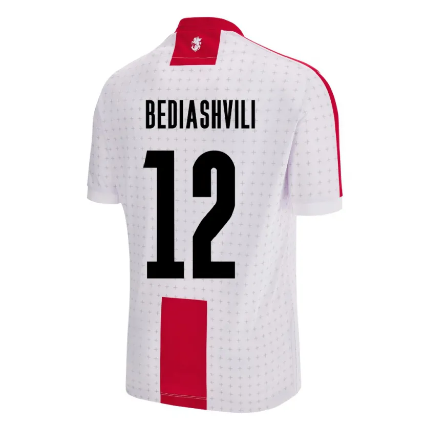 Danxen Dames Georgia Giorgi Bediashvili #12 Wit Thuisshirt Thuistenue 24-26 T-Shirt