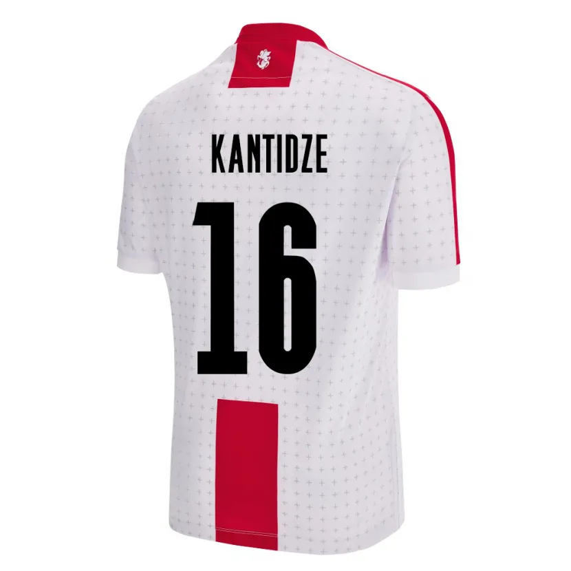 Danxen Dames Georgia Nikoloz Kantidze #16 Wit Thuisshirt Thuistenue 24-26 T-Shirt