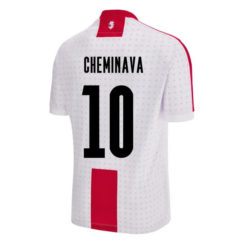 Danxen Dames Georgia Ana Cheminava #10 Wit Thuisshirt Thuistenue 24-26 T-Shirt