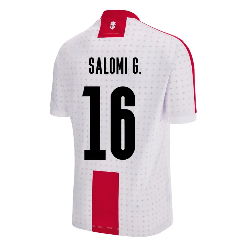 Danxen Dames Georgia Salomi Gasviani #16 Wit Thuisshirt Thuistenue 24-26 T-Shirt
