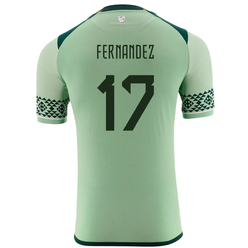 Danxen Dames Bolivia Roberto Fernández #17 Licht Groen Thuisshirt Thuistenue 24-26 T-Shirt