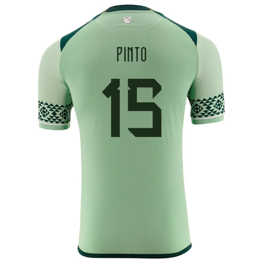 Danxen Dames Bolivia Ariel Pinto #15 Licht Groen Thuisshirt Thuistenue 24-26 T-Shirt