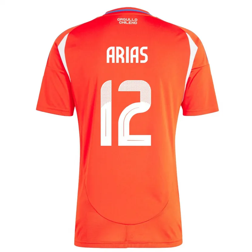 Danxen Dames Chili Gabriel Arias #12 Rood Thuisshirt Thuistenue 24-26 T-Shirt
