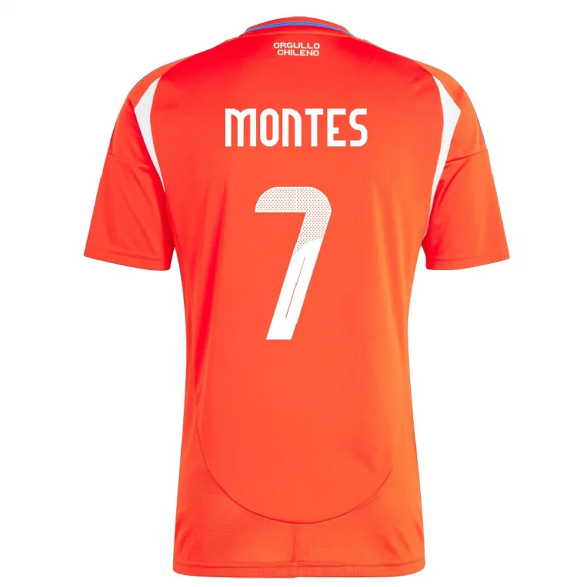 Danxen Dames Chili Clemente Montes #7 Rood Thuisshirt Thuistenue 24-26 T-Shirt