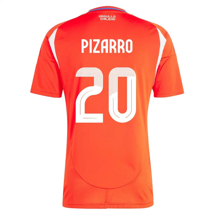 Danxen Dames Chili Damián Pizarro #20 Rood Thuisshirt Thuistenue 24-26 T-Shirt