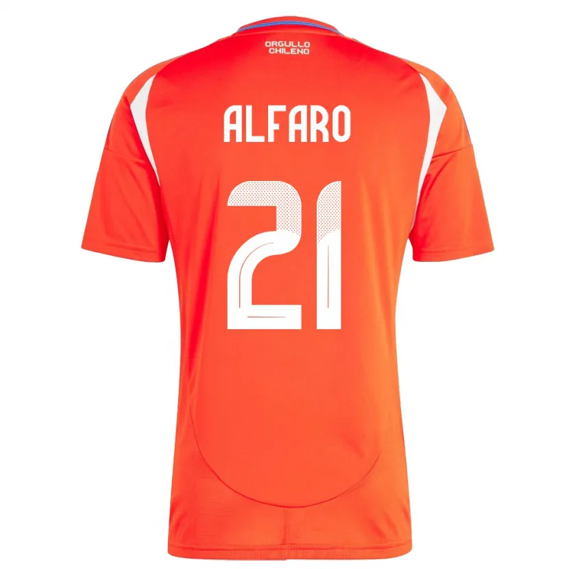 Danxen Dames Chili Julián Alfaro #21 Rood Thuisshirt Thuistenue 24-26 T-Shirt