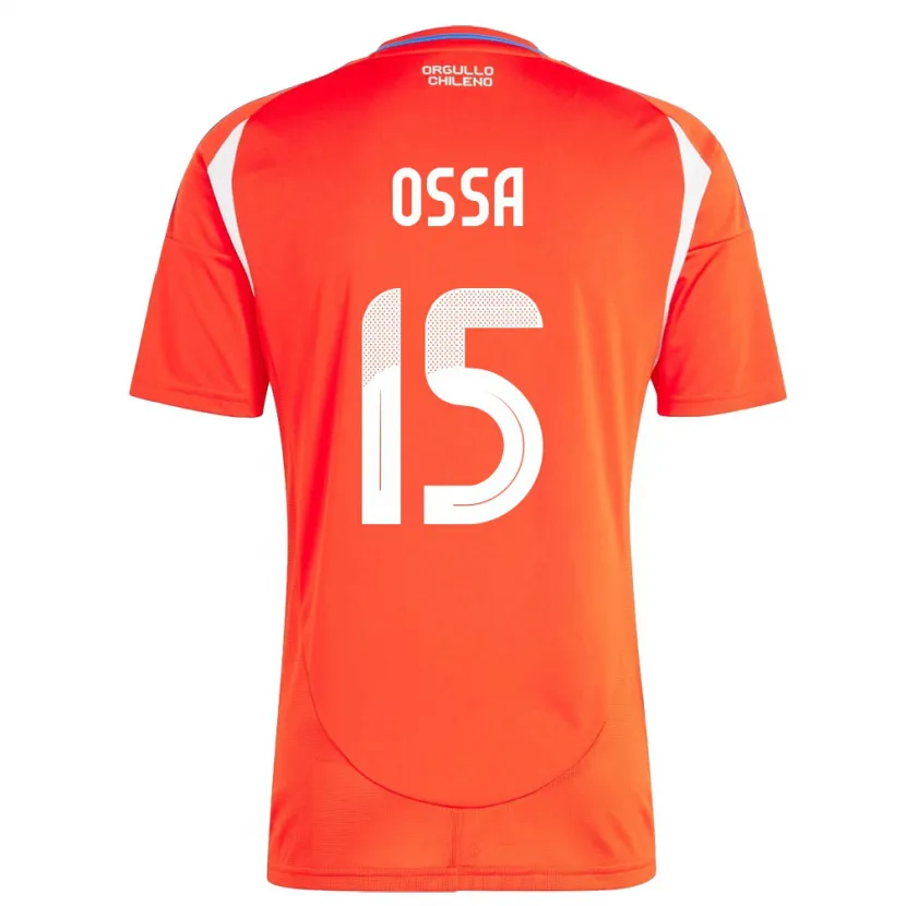 Danxen Dames Chili Diego Ossa #15 Rood Thuisshirt Thuistenue 24-26 T-Shirt