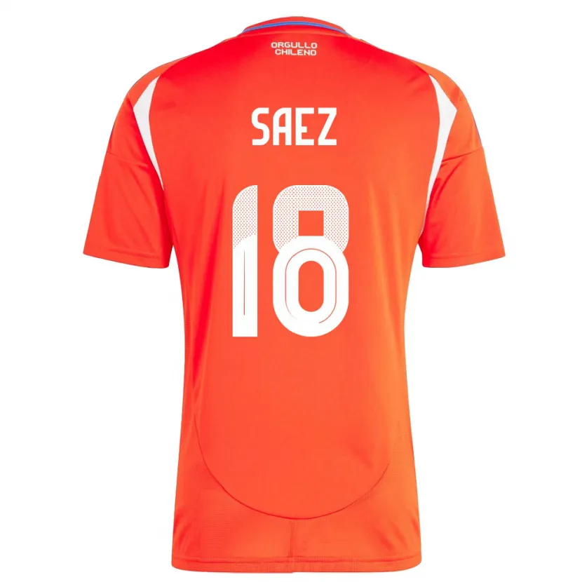 Danxen Dames Chili Camila Sáez #18 Rood Thuisshirt Thuistenue 24-26 T-Shirt