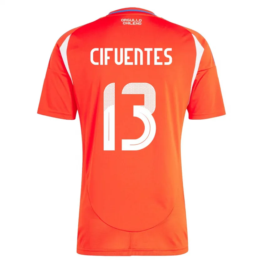 Danxen Dames Chili Anaís Cifuentes #13 Rood Thuisshirt Thuistenue 24-26 T-Shirt