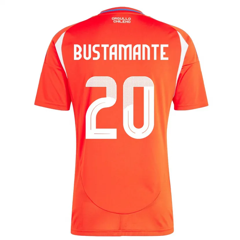 Danxen Dames Chili Paloma Bustamante #20 Rood Thuisshirt Thuistenue 24-26 T-Shirt
