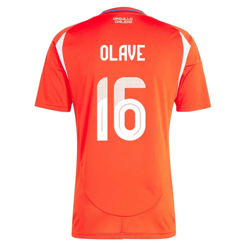 Danxen Dames Chili Isidora Olave #16 Rood Thuisshirt Thuistenue 24-26 T-Shirt