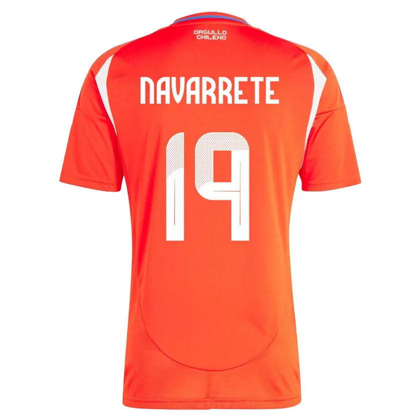 Danxen Dames Chili Valentina Navarrete #19 Rood Thuisshirt Thuistenue 24-26 T-Shirt