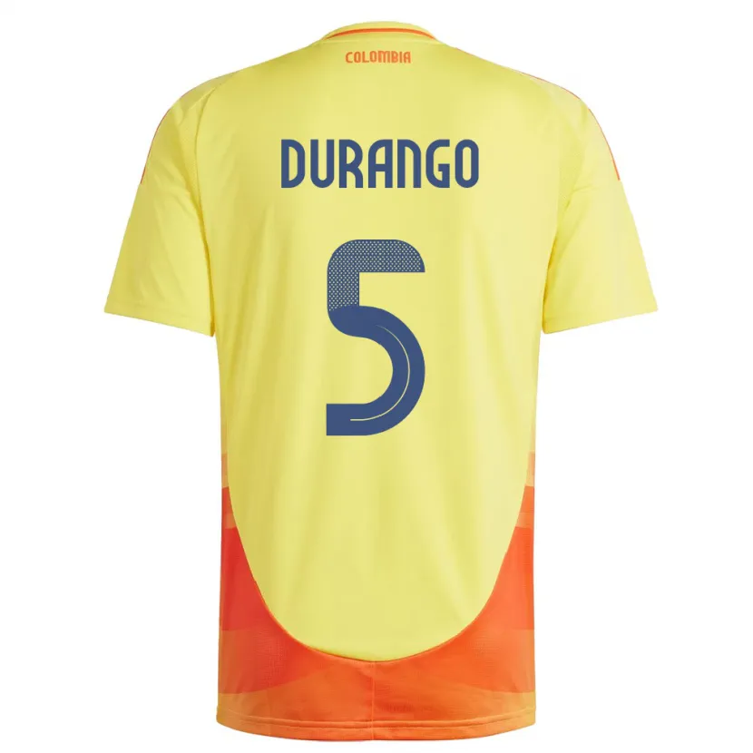 Danxen Dames Colombia Lorena Durango #5 Geel Thuisshirt Thuistenue 24-26 T-Shirt