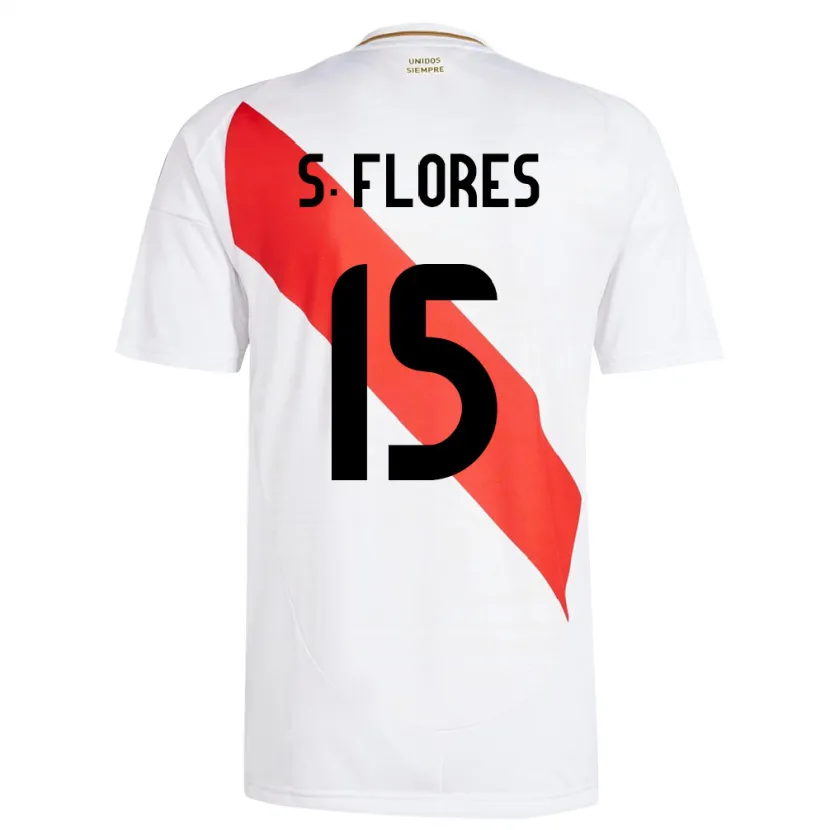 Danxen Dames Peru Scarleth Flores #15 Wit Thuisshirt Thuistenue 24-26 T-Shirt