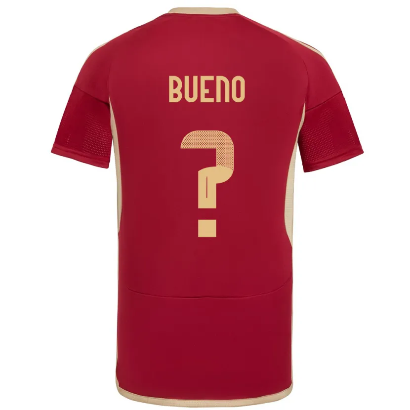 Danxen Dames Venezuela Jesús Bueno #0 Bourgondië Thuisshirt Thuistenue 24-26 T-Shirt
