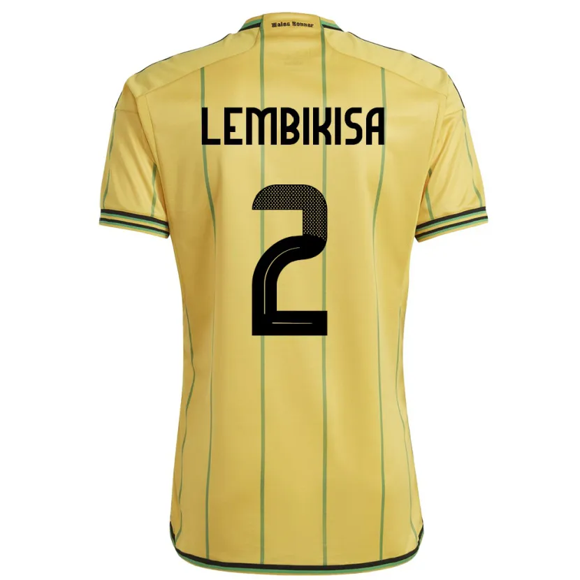 Danxen Dames Jamaica Dexter Lembikisa #2 Geel Thuisshirt Thuistenue 24-26 T-Shirt