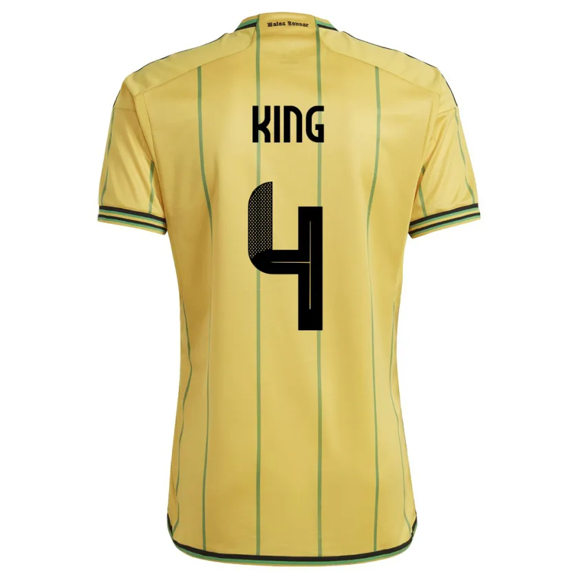 Danxen Dames Jamaica Richard King #4 Geel Thuisshirt Thuistenue 24-26 T-Shirt
