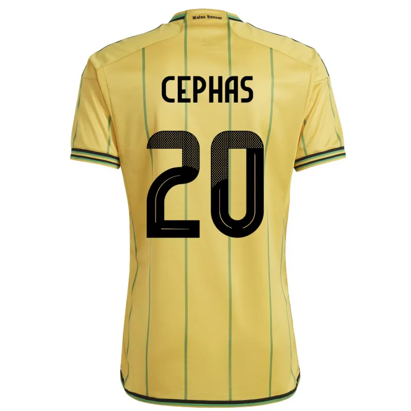 Danxen Dames Jamaica Renaldo Cephas #20 Geel Thuisshirt Thuistenue 24-26 T-Shirt