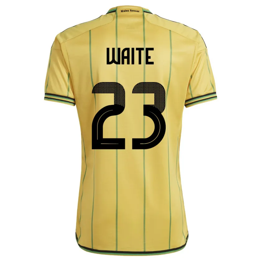 Danxen Dames Jamaica Jahmali Waite #23 Geel Thuisshirt Thuistenue 24-26 T-Shirt