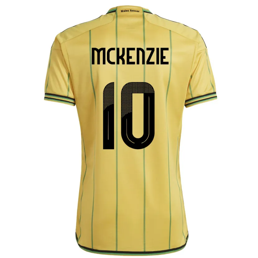 Danxen Dames Jamaica Denzel Mckenzie #10 Geel Thuisshirt Thuistenue 24-26 T-Shirt
