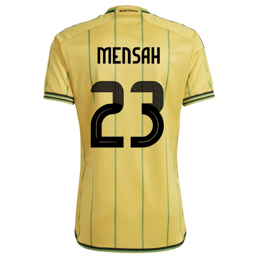 Danxen Dames Jamaica Serena Mensah #23 Geel Thuisshirt Thuistenue 24-26 T-Shirt