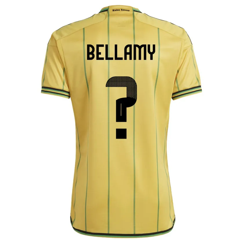 Danxen Dames Jamaica Sydney Bellamy #0 Geel Thuisshirt Thuistenue 24-26 T-Shirt