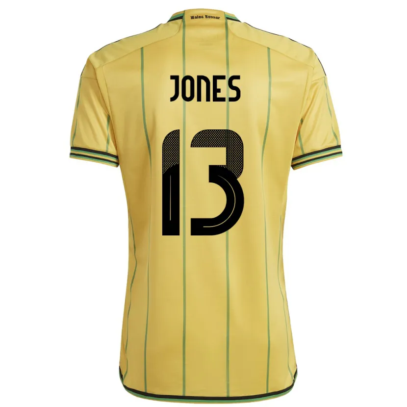 Danxen Dames Jamaica Javanae Jones #13 Geel Thuisshirt Thuistenue 24-26 T-Shirt