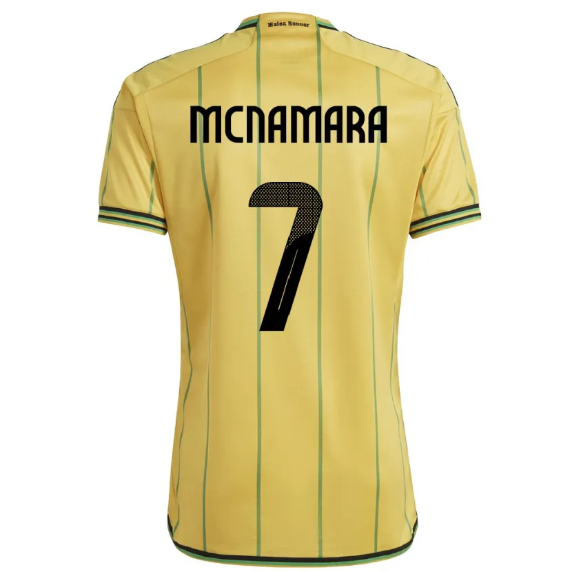 Danxen Dames Jamaica Peyton Mcnamara #7 Geel Thuisshirt Thuistenue 24-26 T-Shirt